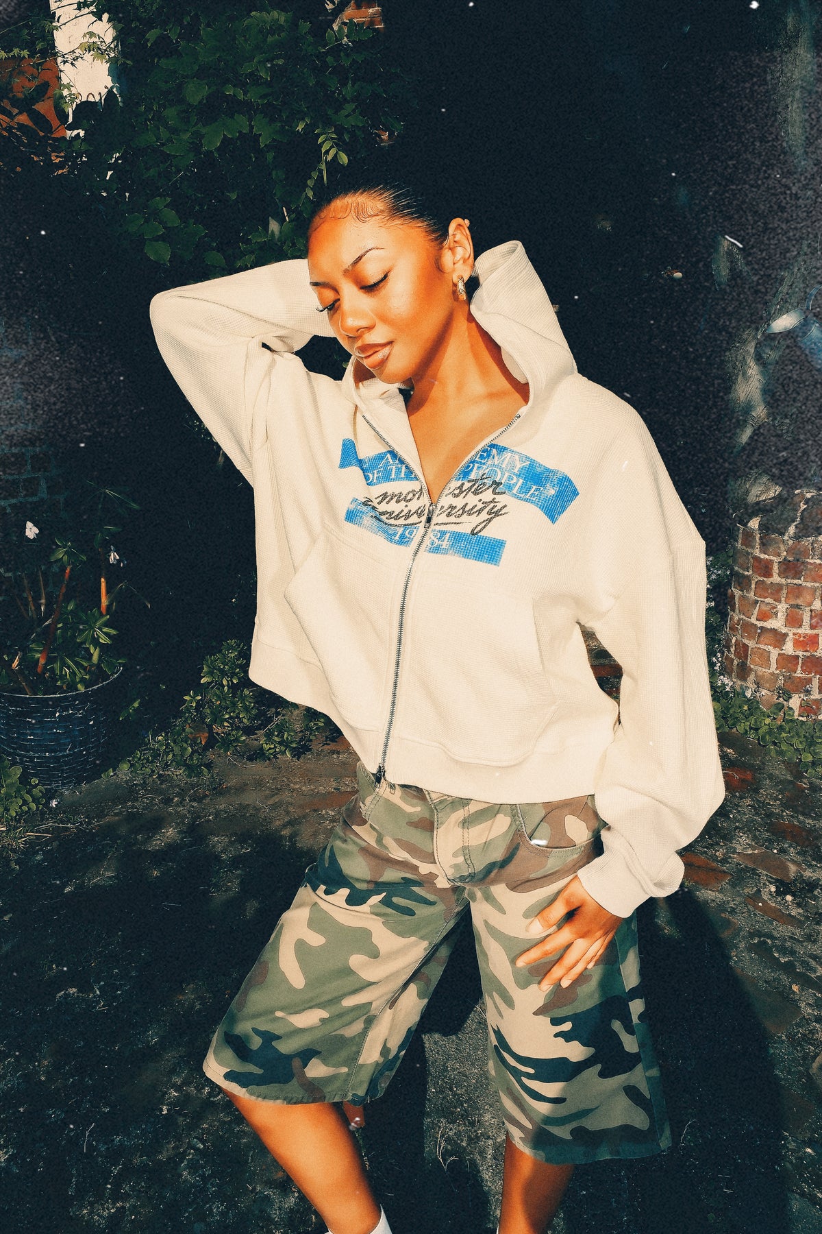 Waffle Zip-Up